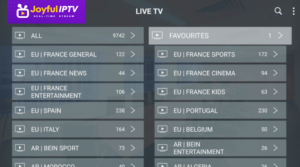 joyful iptv channels