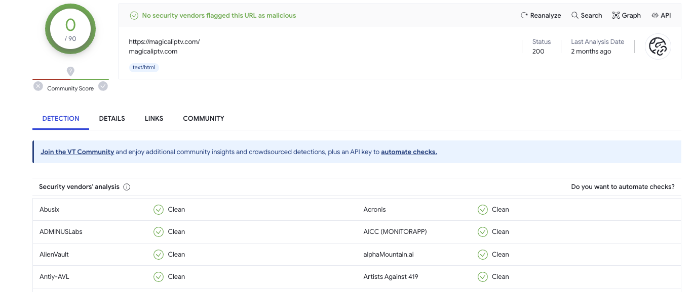 virustotal scan