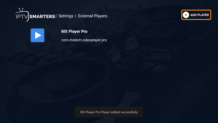 That's it! You can now integrate external video players within nocableott iptv