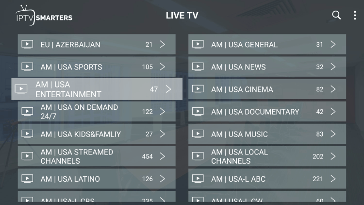 There is also a simple electronic program guide (EPG) for those that prefer this layout.