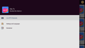 ola tv apk settings