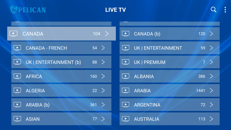 As mentioned previously, Pelican Hosting IPTV provides over 10,000 live channels starting at $15.00/month with their standard plan.