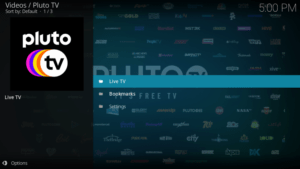 pluto tv kodi addon